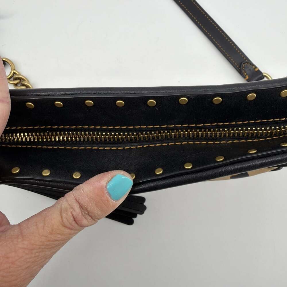 Coach Jamie Camera Bag in Signature Canvas with a Leopard Print Adjustable Strap - Picture 9 of 12